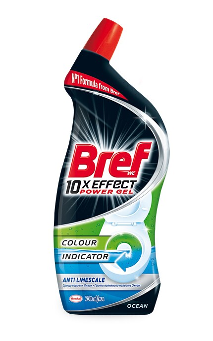 BREF-Засіб для чищення унітазу Вгеf Power gel 10*effectl Ocean-9000101310719