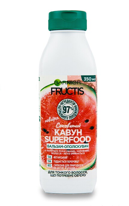 GARNIER FRUCTIS STYLE-Бальзам-ополіскувач для волосся Garnier Fructis Соковитий кавун Суперфуд-3600542389228