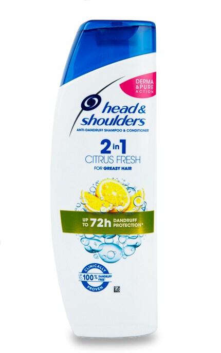 HEAD and SHOULDERS-Шампунь Head & Shoulders Цитрусовая свежесть 2в1-8006540065211