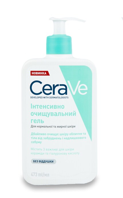 CERAVE-Гель очищающий CeraVe для лица и тела для нормальной и жирной кожи-3337875597357