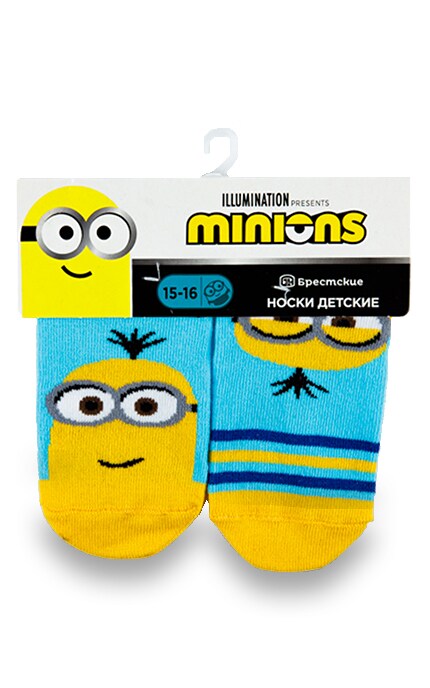 Носки детские Minion укороченные, р.15-16