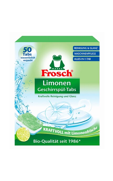FROSCH-Таблетки для посудомийних машин Frosch Лимон-4001499947315