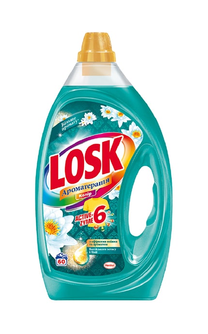 LOSK-Гель для прання Losk Ароматерапія Колор Балійський лотос і лілія, 1 л-9000101413625