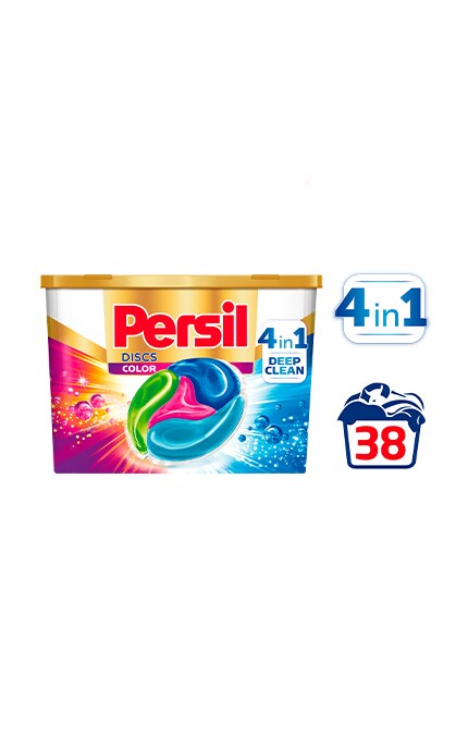 PERSIL-Диски Persil Deep Clean Color 4 в 1, 38 шт. -9000101373028