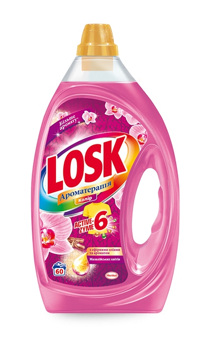 LOSK-Гель для стирки Losk Колор Ароматерапия Малайзийские цветы, 3 л-9000101331363