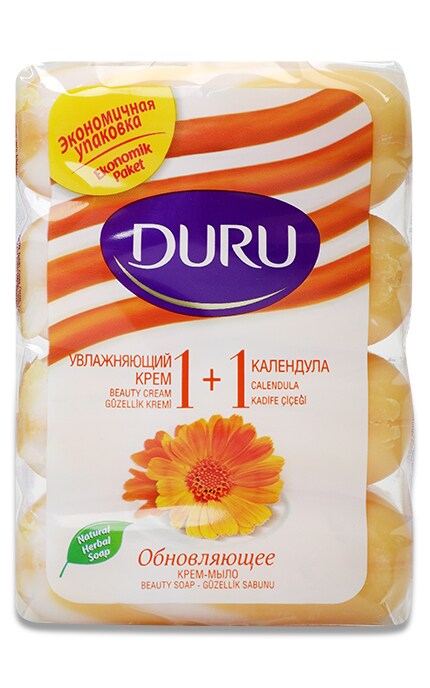 DURU-Мило DURU тверде Крем та календула-8690506481650