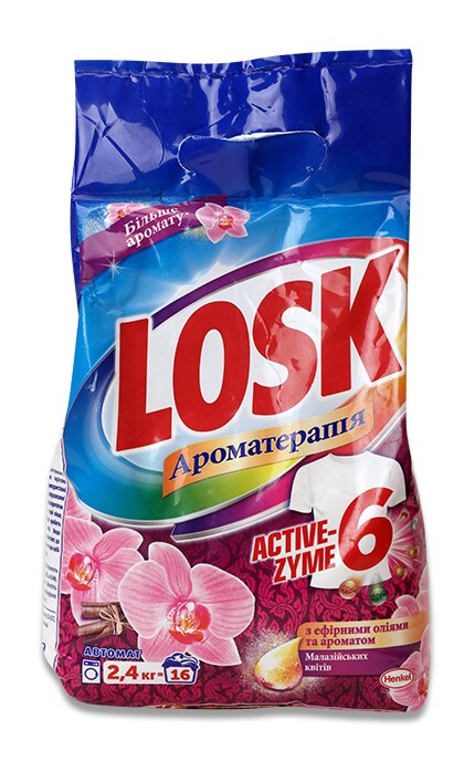 LOSK-Порошок для прання Losk Ароматерапія Малазійські квіти-9000101519624