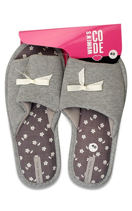 WOMEN'S CODE_-Тапочки домашние женские Women`s Code HS-VL Gray размер 40-4820182023507
