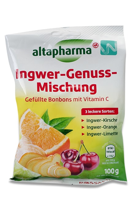 ALTAPHARMA-Леденцы с имбирем и витамином C Altapharma 100 г-4305615615615