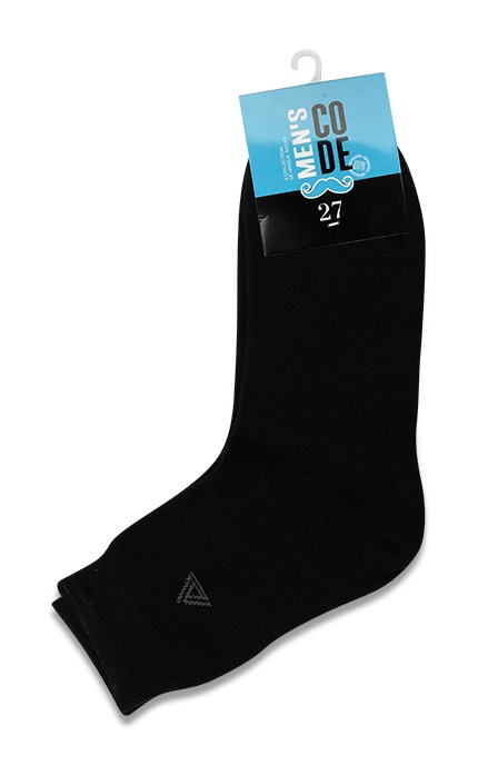 MEN'S CODE-Шкарпетки чоловічі Men`s Code махрові розмір 27 Чорні 1 шт-9210000051754