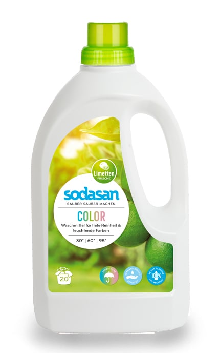 SODASAN-Засіб для прання кольорових та чорних речей Sodasan Color з пом'якшувачем води-4019886015066