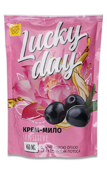 Крем-мыло Lucky Day Sensitive с оливковым маслом и экстрактом лотоса