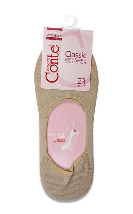 CONTE-Підслідники жіночі Conte Classic, беж, р.23-4810226150689