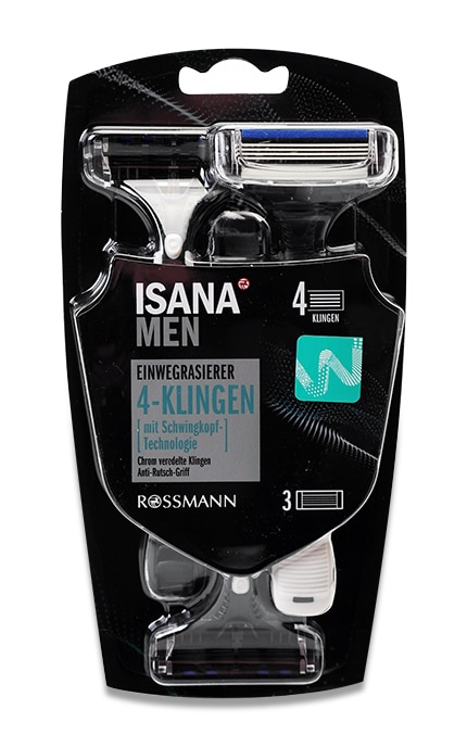 Станки для бритья мужские Isana Одноразовые 3 шт