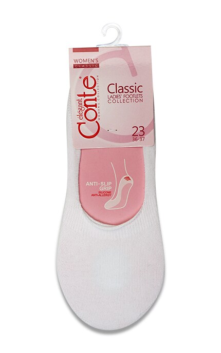 CONTE-Подследники жіночі Conte Classic, білі, р.23-4810226150672