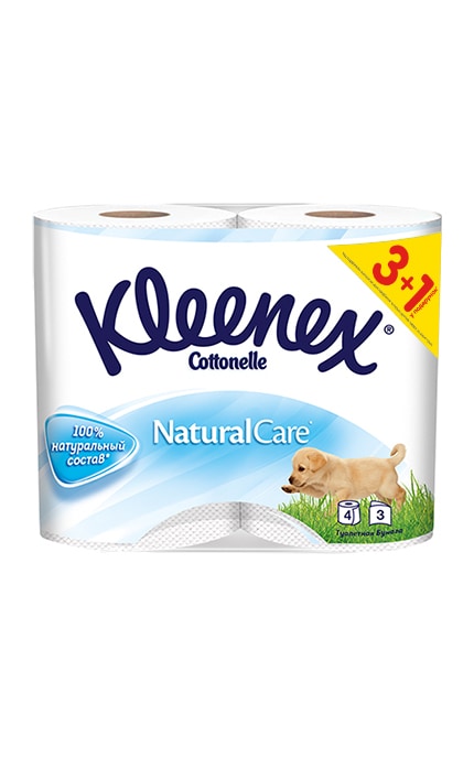 Туалетная бумага Kleenex Natural Care