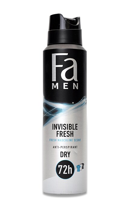 FA-Дезодорант-спрей для мужчин Invisible Fresh, 150 мл-9000101251524