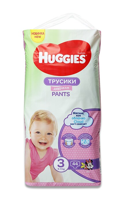HUGGIES PANTS-Подгузники-трусики Huggies Pants для девочек 3 размер 6-11 кг-5029053564234