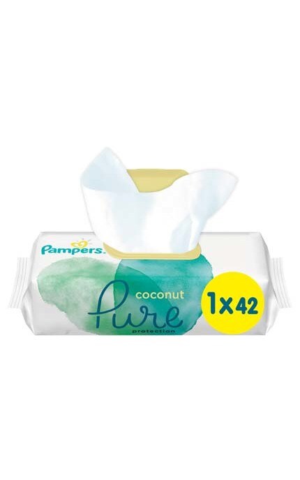 Салфетки детские Pampers Pure Coconut 42 шт