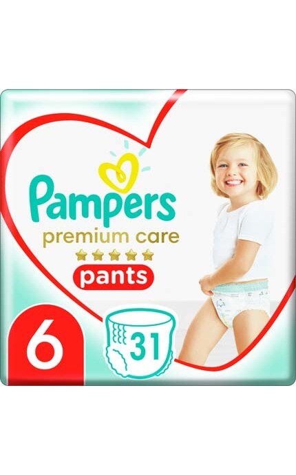 PAMPERS PREMIUM-Підгузки-трусики Pampers Premium Care Pants 6 (Extra Large) 15+ кг 31 шт.-8001090759917