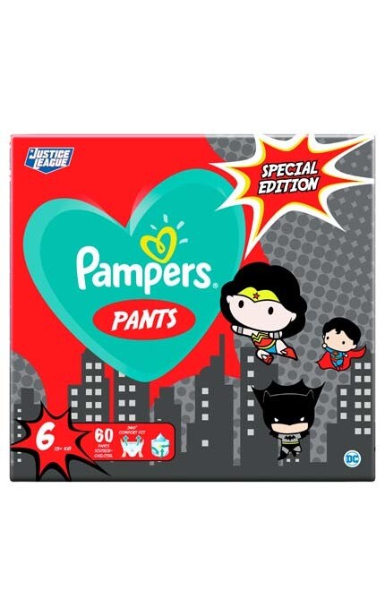 PAMPERS-Подгузники-трусики Pampers Special Edition Giant Размер 6, 15+ кг, 60 шт.-8001841968339