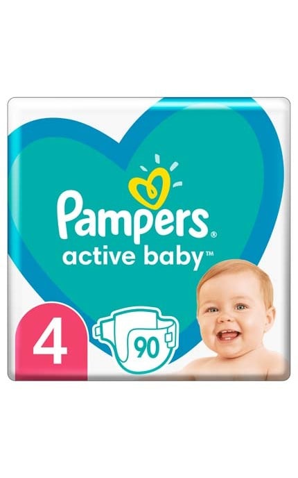 PAMPERS ACTIVE BABY-Підгузки Pampers Active Baby 4 (9-14 кг) -8001090950376