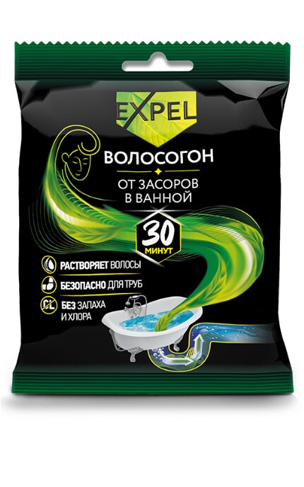 EXPEL-Засіб Expel Волосогон для видалення замічень та волосся у ванній, 50 г-4640016744596