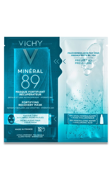 Экспресс-маска на тканевой основе из микроводорослей Vichy Mineral 89 Fortifying Recovery Mask 29 мл