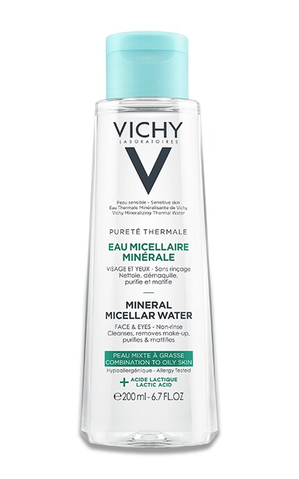 VICHY-Міцелярна вода Vichy Purete Thermale для жирної та комбінованої шкіри обличчя та очей-3337875674454