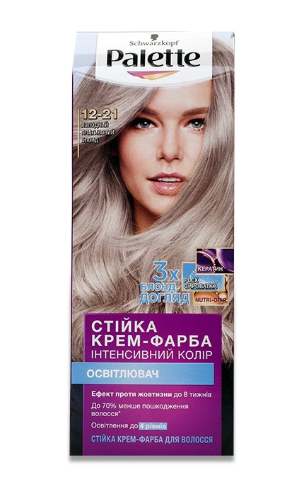 Крем-краска для волос Palette тон 12-21 Холодный платиновый Блонд 1 шт