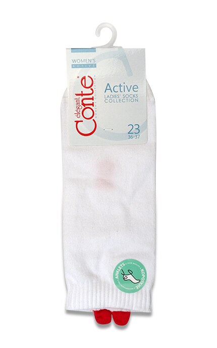 CONTE-Носки женские Conte Active, цвет белый, размер 23-4810226533963