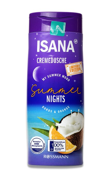Крем-гель для душа Isana Summer nights, 300 мл