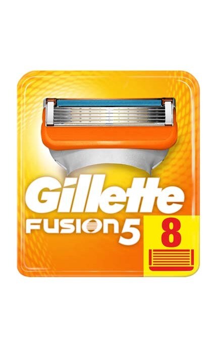 GILLETTE FUSION-Змінні картриджі для гоління Gillette Fusion5 (8 шт)-7702018877508