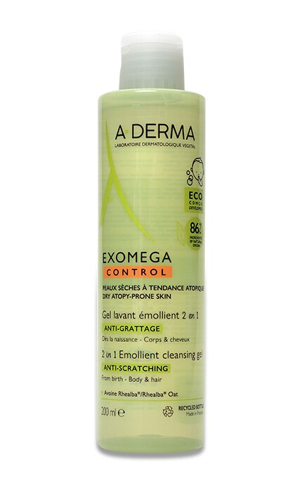 Гель-эмолент A-Derma Exomega Control против зуда для сухой кожи, 200 мл