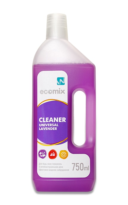 ECOMIX-Універсальний антибактеріальний засіб Ecomix Cleaner Лаванда, 750 мл-4820167005849