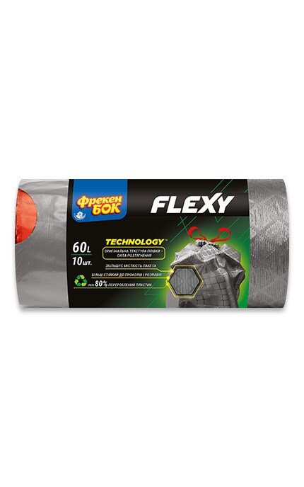ФРЕКЕН БОК-Пакети для сміття Flexy, 60 л, 10 шт-4823071649482
