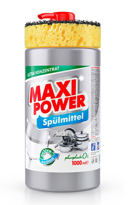 MAXI POWER-Засіб для миття посуду Maxi Power Platin, 1000 мл-4823098402794