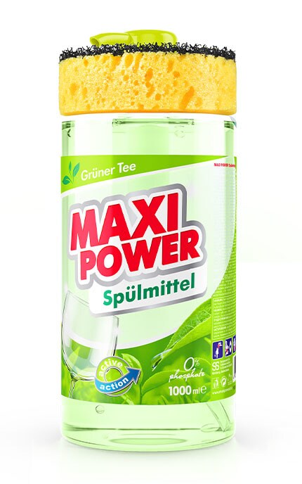 MAXI POWER-Средство для мытья посуды Maxi Power Зелёный чай, 1000 мл-4823098411789