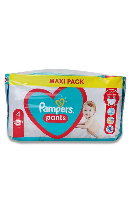 Подгузники-трусики Pampers Pants, размер 4, 9-15 кг, 48 шт