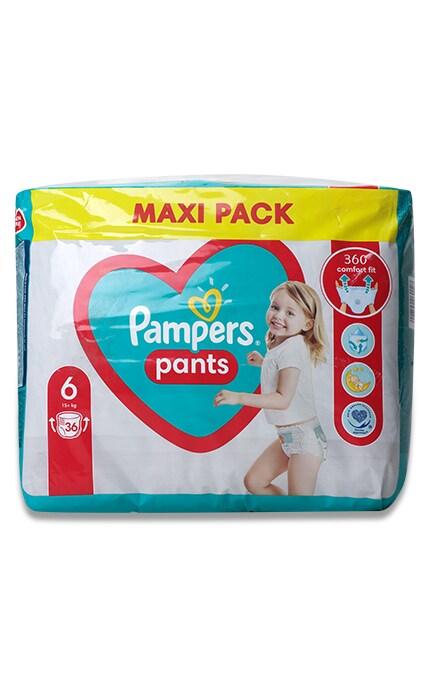 Подгузники-трусики Pampers Pants, размер 6, 15+ кг, 36 шт