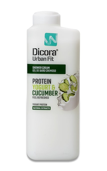 Крем-гель для душа Dicora Urban Fit Protein Yogurt & Cucumber 400 мл