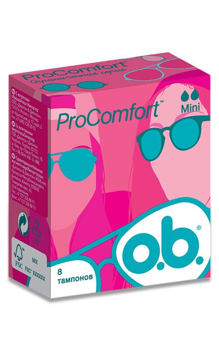 O.B.-Тампоны женские гигиенические o.b. ProComfort Mini-3574660142303