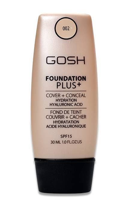 Тональная основа для лица Gosh Foundation Plus тон 002 30 мл
