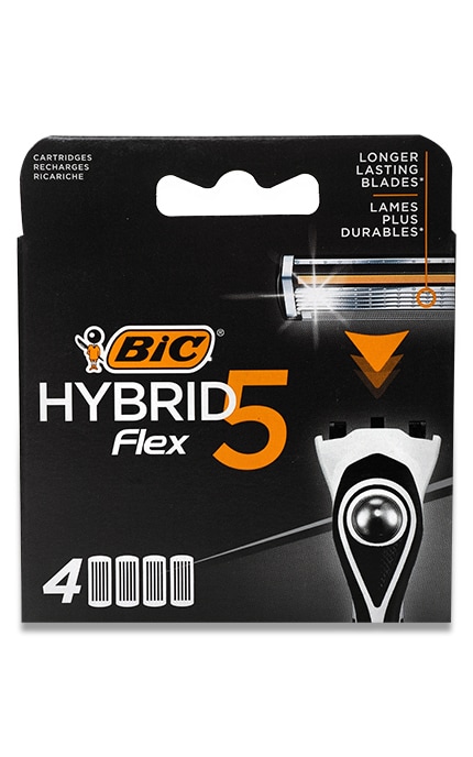 BIC-Кассеты для бритвы Hybrid Flex 5 пятилезовые 4 шт-3086123644885
