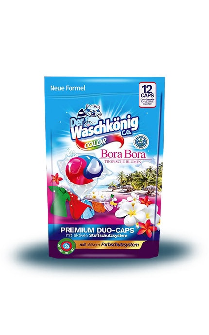 WASCHKONIG-Капсули для прання кольорових речей Waschkonig Color Bora Bora 12 шт-4260418932911