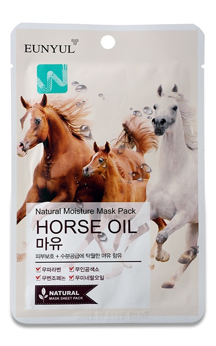 EUNYUL-Маска для обличчя Eunyul Natural Horse oil, 22 мл-8809435402173