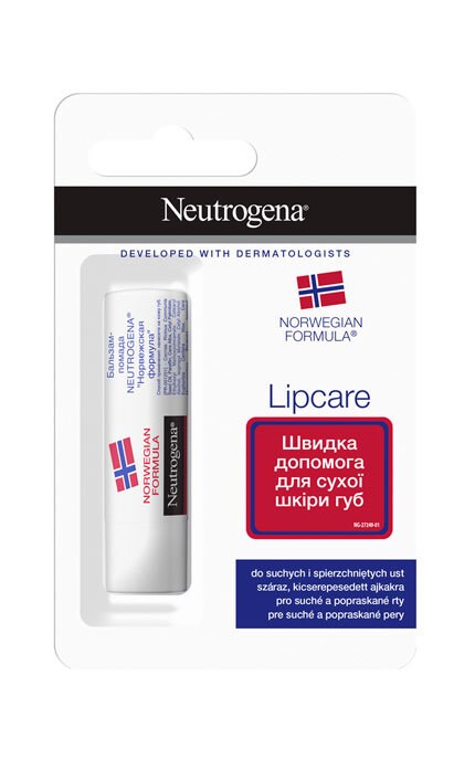 Гигиеническая помада Neutrogena Lipcare для сухой кожи губ SPF4
