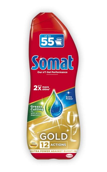 Гель для мытья посуды в посудомоечной машине Somat Gold Анти-жир