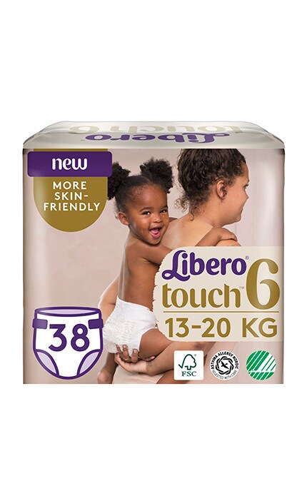 Подгузники Libero Touch 6 , 38 шт