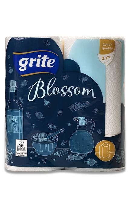 Полотенца бумажные Grite Blossom, 4 рулона